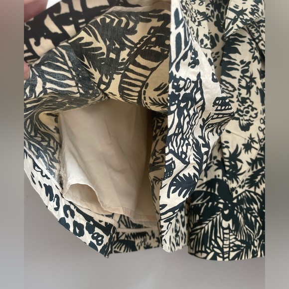 ❤️SOLD Corey Lynn Carter Anthropologie Tropical Vacation Painterly Cotton Skirt - Picture 10 of 15